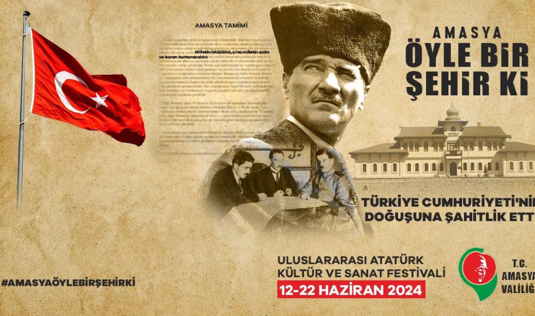  Amasya’da her yıl düzenlenen Uluslararası Atatürk Kültür ve