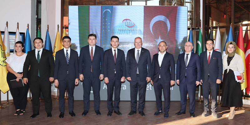 Özbekistanlı Bakan Yardımcısından Aliev’den  ATO Başkanı Baran’a ziyaret Ankara-BHA 25