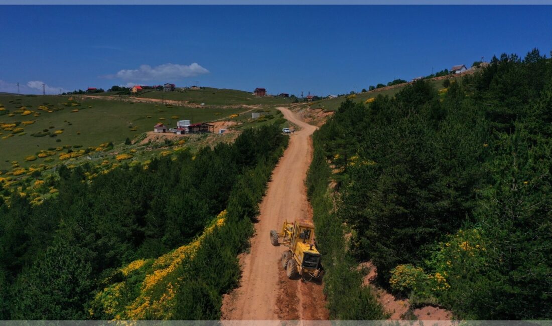 Yayla turizmi için Çambaşı oba yolları yenileniyor ORDU-BHA Ekipler, kışın