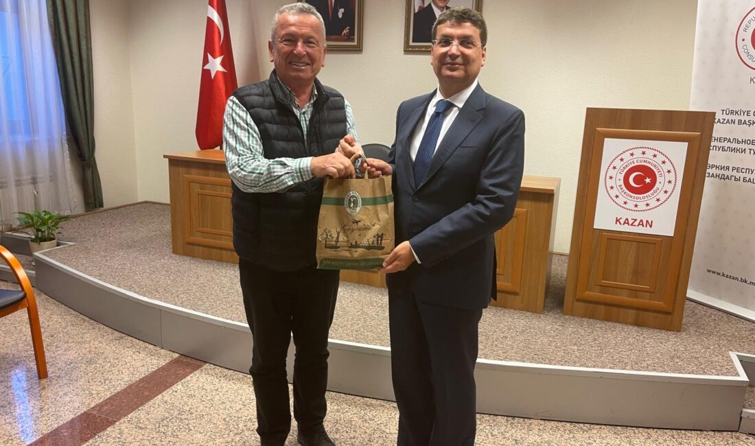 Kantarcı Kazan Başkonsolosu Uğur Yılmaz’ı ziyaret etti Çaycuma Belediye Başkanı