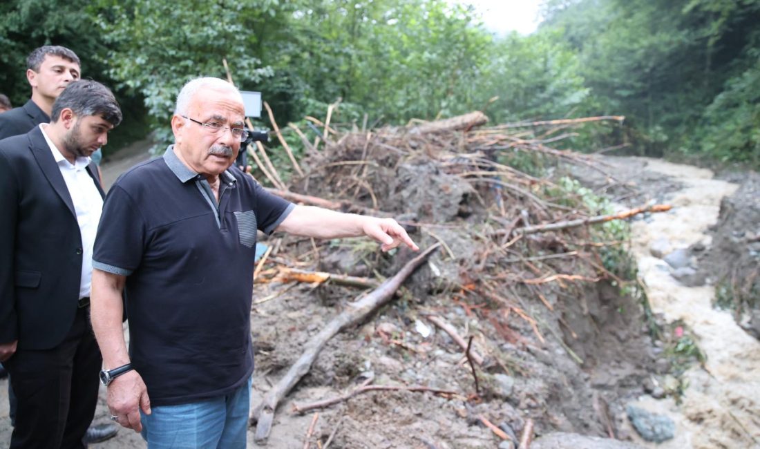 Başkan Güler afet bölgesinde ORDU-BHA Ordu Büyükşehir Belediye Başkanı Dr.