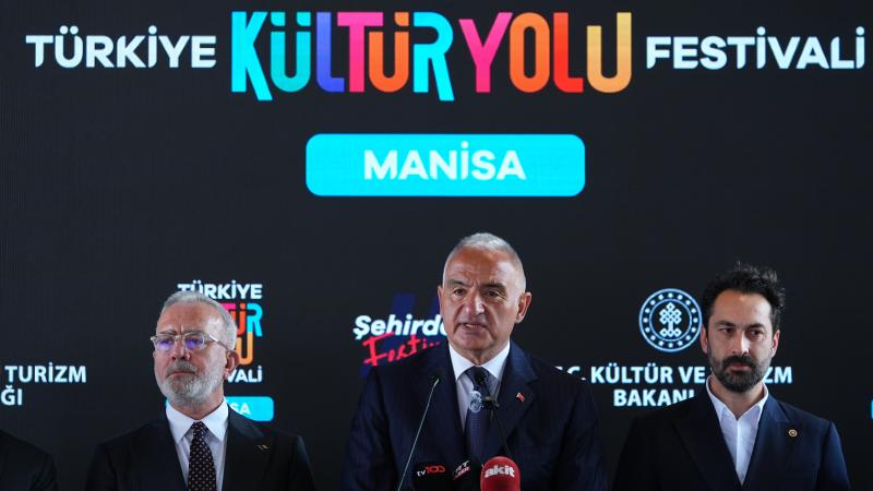 ANKARA-BHA Bakan Ersoy, Manisa’da düzenlenen Türkiye Kültür Yolu Festivali Açılış
